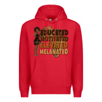 Red educated motivated elevated melanated Premium Hoodie - texasbilliewilder