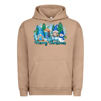 Pigment Burro merry christmas snowman gnomes Urban Hoodie - Zillion Design Studio