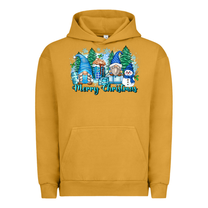Merry Christmas Snowman Gnomes Urban Hoodie by Zillion Design Studio | Teevron