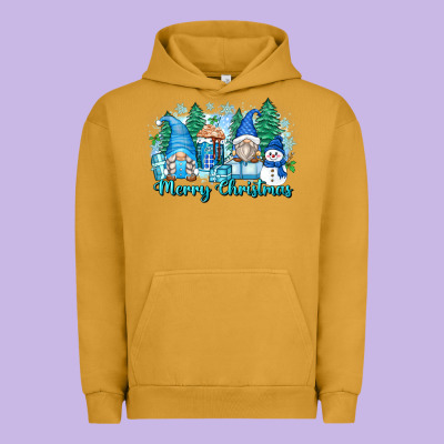 Merry Christmas Snowman Gnomes Urban Hoodie Designed By Zillion Design Studio