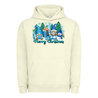Pigment Pistachio merry christmas snowman gnomes Urban Hoodie - Zillion Design Studio