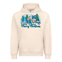 Sandshell merry christmas snowman gnomes Urban Hoodie - Zillion Design Studio