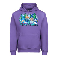 Tulip merry christmas snowman gnomes Urban Hoodie - Zillion Design Studio