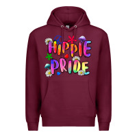 Burgundy hippie pride Premium Hoodie - Zillion Design Studio