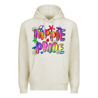 Oatmeal Heather hippie pride Premium Hoodie - Zillion Design Studio