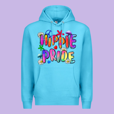 Hippie Pride Premium Hoodie Designed By Zillion Design Studio