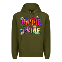 Army Green hippie pride Premium Hoodie - Zillion Design Studio