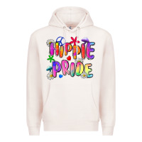 Pale Pink hippie pride Premium Hoodie - Zillion Design Studio