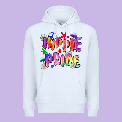 Hippie Pride Premium Hoodie Designed By Zillion Design Studio