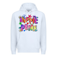White hippie pride Premium Hoodie - Zillion Design Studio