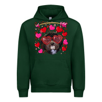 Forest Green Valentine's day havanese dog Urban Hoodie - RanaPortraitStore