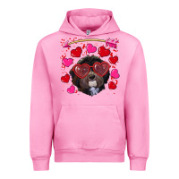 Fuchsia Pink Valentine's day havanese dog Urban Hoodie - RanaPortraitStore