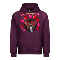 Mauve Wine Valentine's day havanese dog Urban Hoodie - RanaPortraitStore