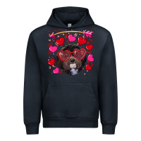 Navy Valentine's day havanese dog Urban Hoodie - RanaPortraitStore