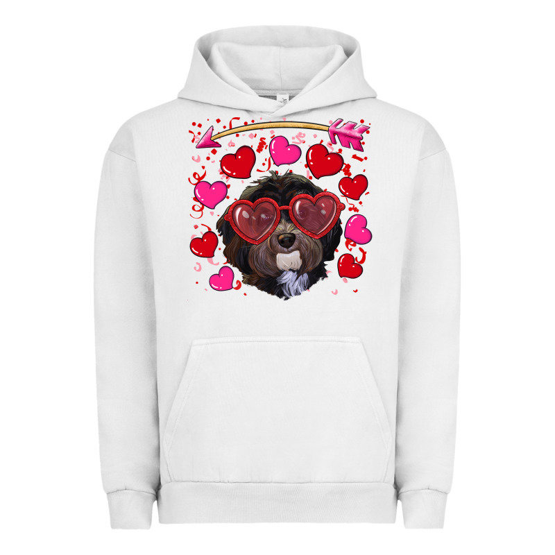 Valentine's Day Havanese Dog Urban Hoodie by RanaPortraitStore | Teevron