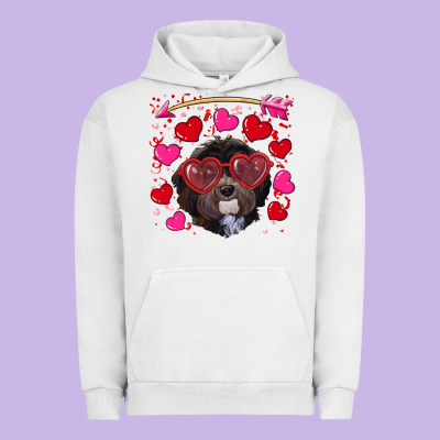 Urban Hoodie Valentine's day havanese dog