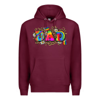 Burgundy dad pride Premium Hoodie - Zillion Design Studio