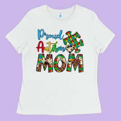 Proud Autism Mom Ladies Tee Designed By Artiststas