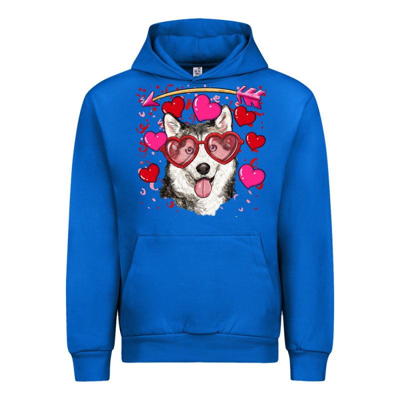 Valentine's Day Husky Urban Hoodie by RanaPortraitStore | Teevron