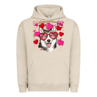 Pigment French Oak Valentine's day husky Urban Hoodie - RanaPortraitStore