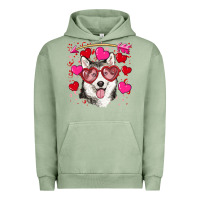 Pigment Oil Green Valentine's day husky Urban Hoodie - RanaPortraitStore