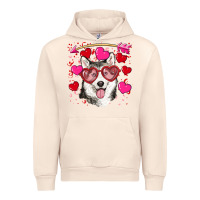 Sandshell Valentine's day husky Urban Hoodie - RanaPortraitStore