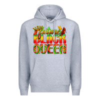 Heather Grey future black queen Premium Hoodie - texasbilliewilder