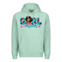 Seafoam girl mom afro black girl Premium Hoodie - texasbilliewilder