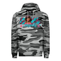 Slate Camo girl mom afro black girl Premium Hoodie - texasbilliewilder