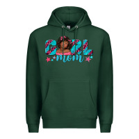 Sports Green girl mom afro black girl Premium Hoodie - texasbilliewilder