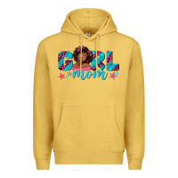 Antique Gold girl mom afro black girl Premium Hoodie - texasbilliewilder