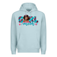 Blue Mist girl mom afro black girl Premium Hoodie - texasbilliewilder