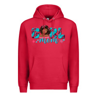 Cardinal girl mom afro black girl Premium Hoodie - texasbilliewilder