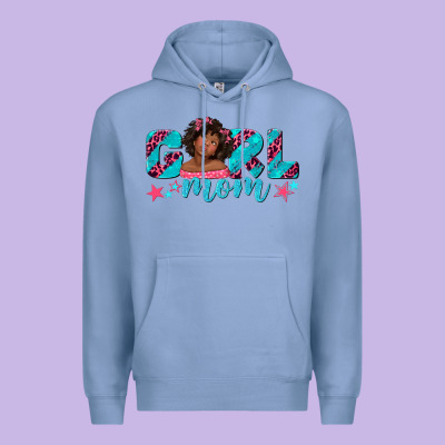 Girl Mom Afro Black Girl Premium Hoodie Designed By Texasbilliewilder
