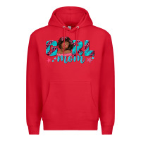 Red girl mom afro black girl Premium Hoodie - texasbilliewilder