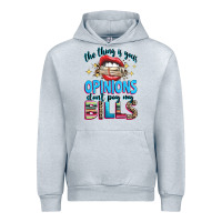 Heather Grey the thing is your opinions dont pay my bills Urban Hoodie - texasbilliewilder