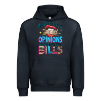 Navy the thing is your opinions dont pay my bills Urban Hoodie - texasbilliewilder