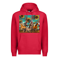 Cardinal western horses Premium Hoodie - Zillion Design Studio