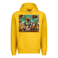 Lemon western horses Premium Hoodie - Zillion Design Studio