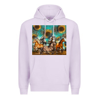 Lilac western horses Premium Hoodie - Zillion Design Studio