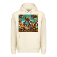 Sandshell western horses Premium Hoodie - Zillion Design Studio
