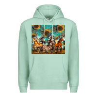Seafoam western horses Premium Hoodie - Zillion Design Studio