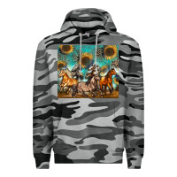 Slate Camo western horses Premium Hoodie - Zillion Design Studio