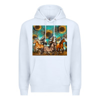 White western horses Premium Hoodie - Zillion Design Studio