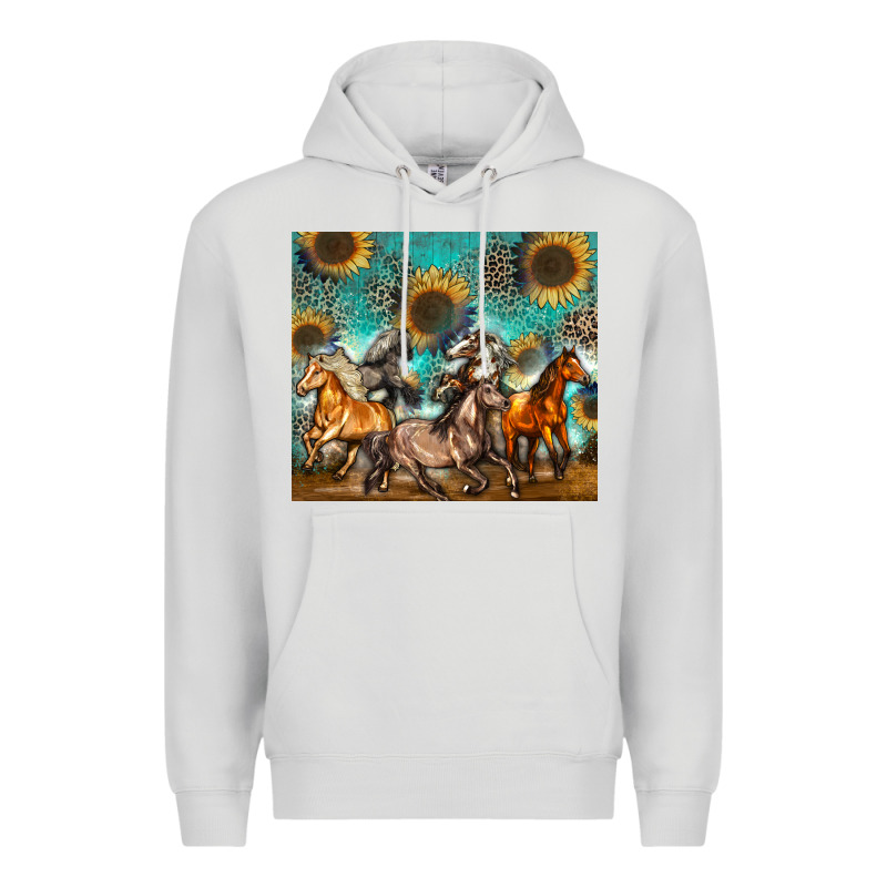 Western Horses Premium Hoodie by Zillion Design Studio | Teevron