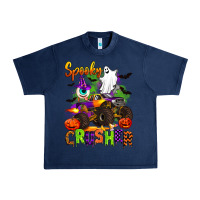 Navy spooky cruhser with monster truck Urban Heavy Tee - Artiststas
