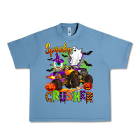 Pebble Blue spooky cruhser with monster truck Urban Heavy Tee - Artiststas
