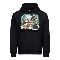 Black merry christmas gnomes Urban Hoodie - Zillion Design Studio