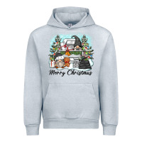 Heather Grey merry christmas gnomes Urban Hoodie - Zillion Design Studio