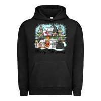 Pigment Black merry christmas gnomes Urban Hoodie - Zillion Design Studio
